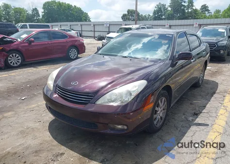 2002 Lexus Es 300 from USA, damaged, VIN JTHBF30G220033945